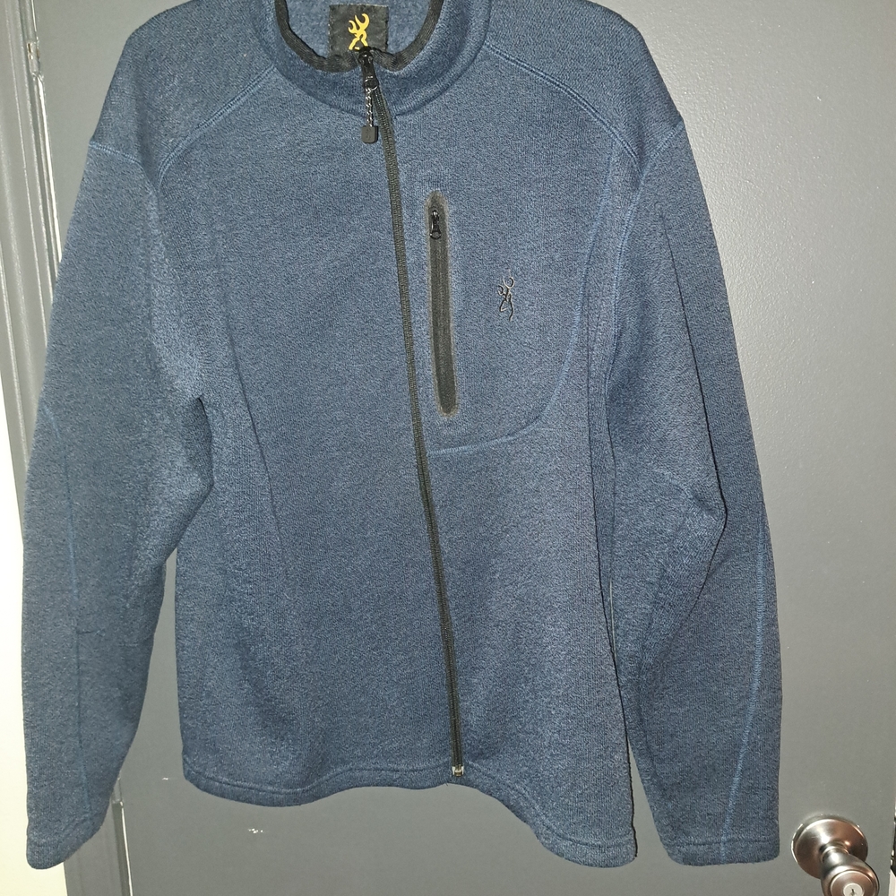 Blue Full-Zip Jacket Browning Mens Large